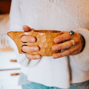 Dursten Trad Küksa Wood Cup, Gift, Nordic style, Eco-Friendly, Camping, Hiking, Kasa, Outdoors Gift, Wooden Cup, Handcrafted, Woodsman. image 6