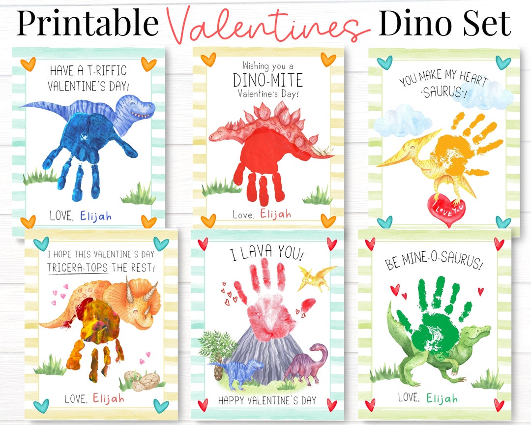 Imprimibles de San Valentín de dinosaurios, tarjetas del día de San  Valentín para niños, manualidades de dinosaurios para niños pequeños, arte  con ..., image size:1080x864