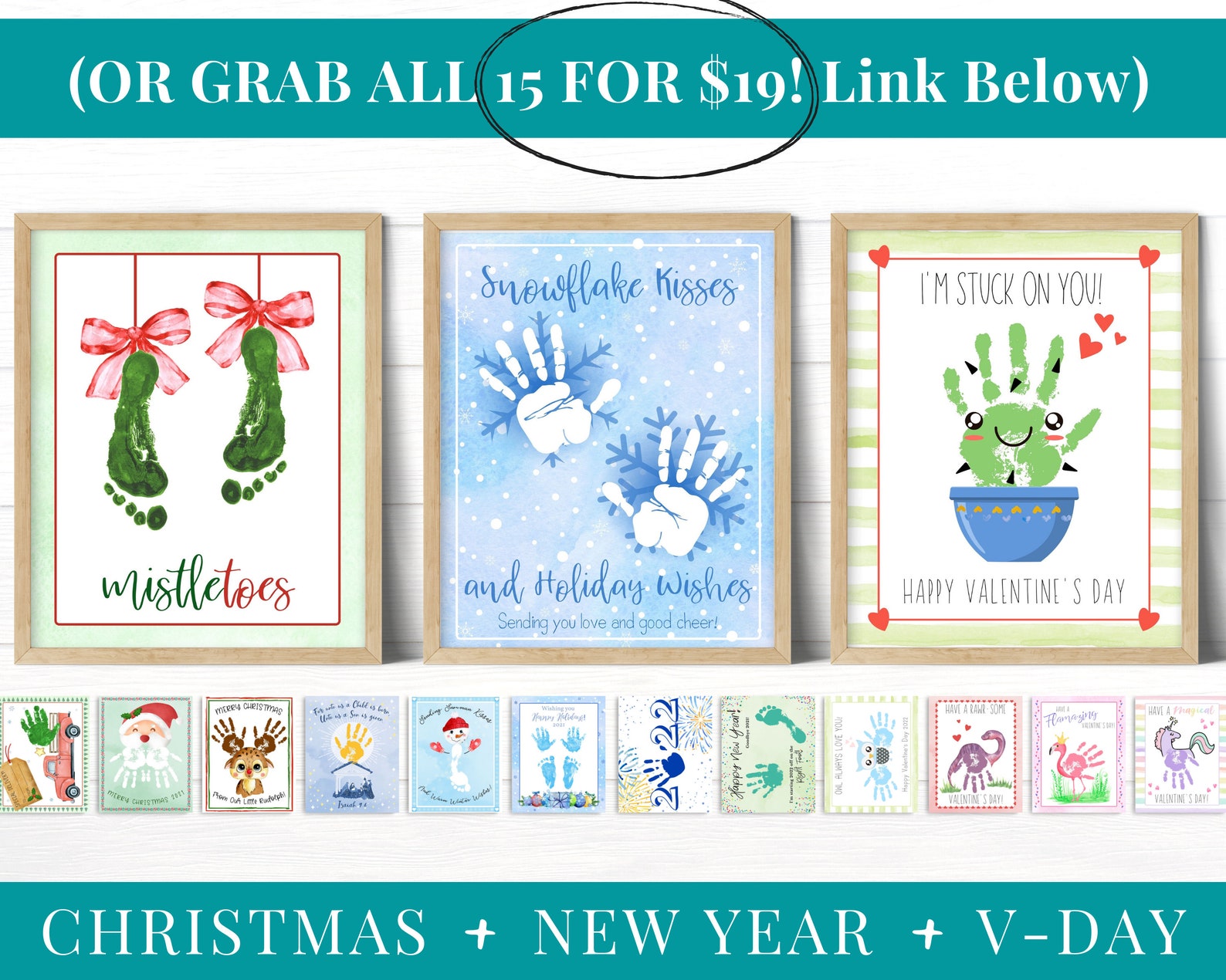Mistletoes Printable Handmade Christmas Gift Baby or Toddler | Etsy