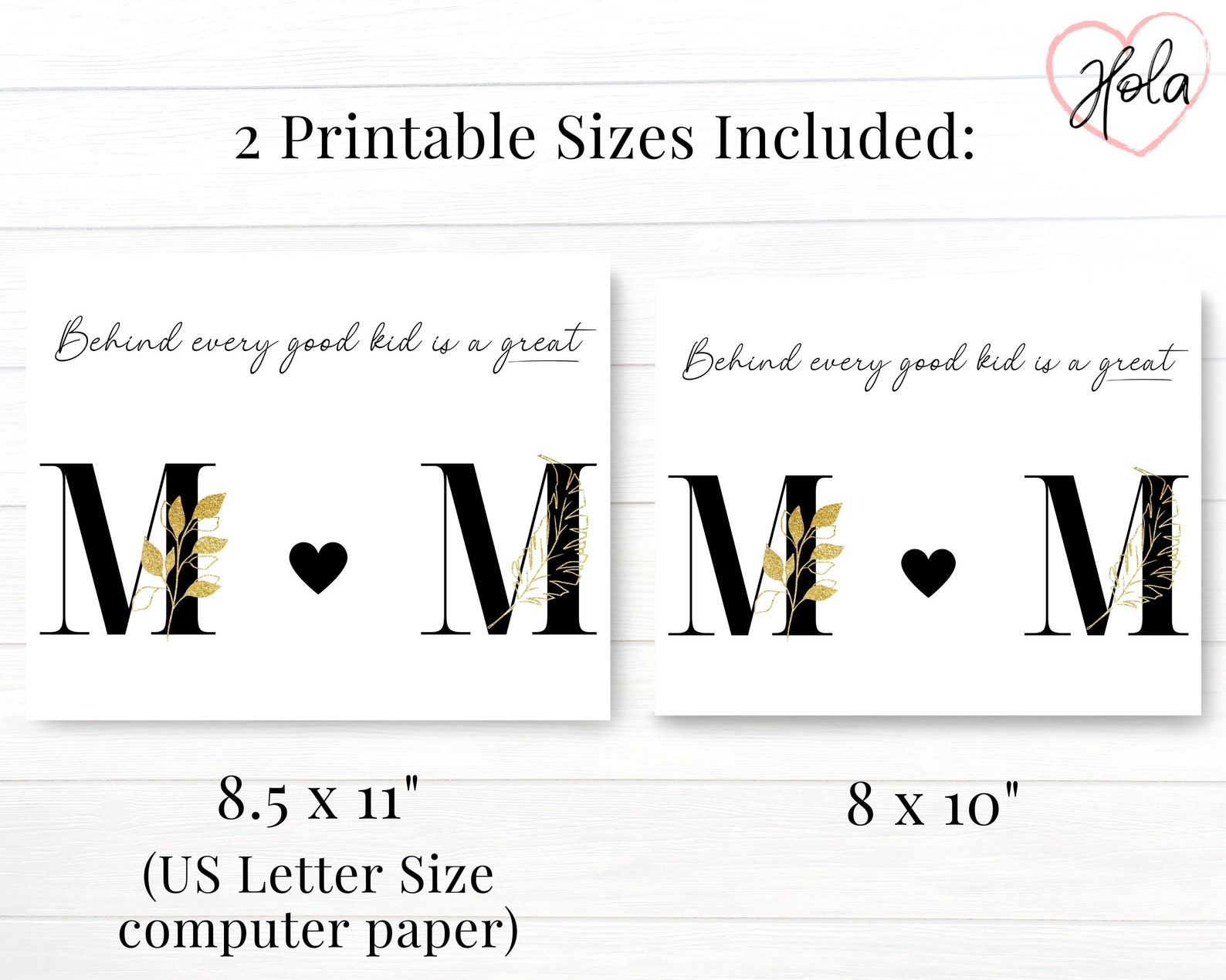 Printable Handprint Gift for Mom With Quote Personalized Card - Etsy