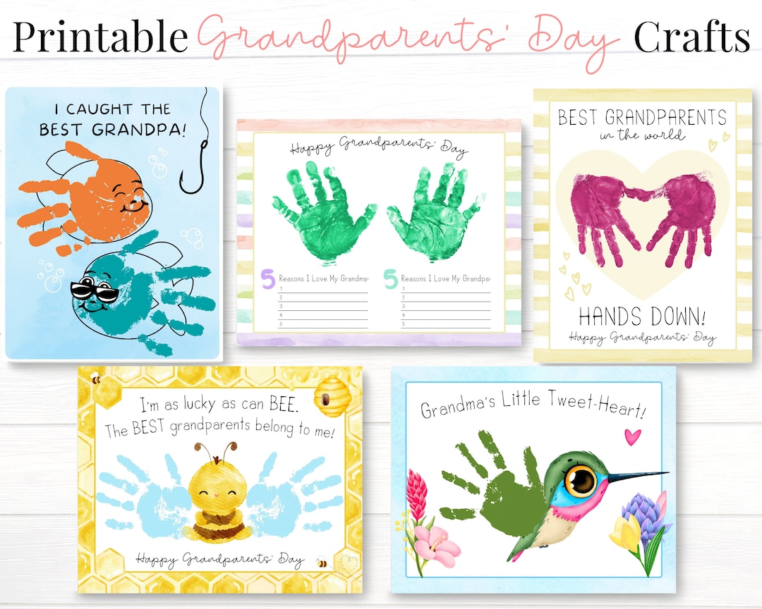 Grandparents Day Gifts, Grandma and Grandpa Personalized Cards, DIY