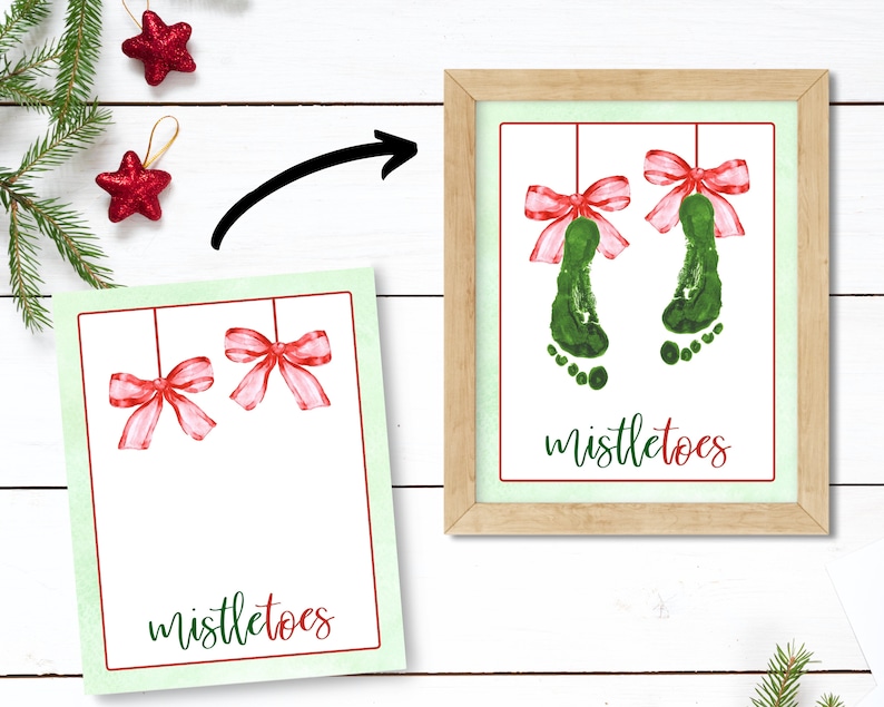 Mistletoes Printable Handmade Christmas Gift Baby or Toddler | Etsy