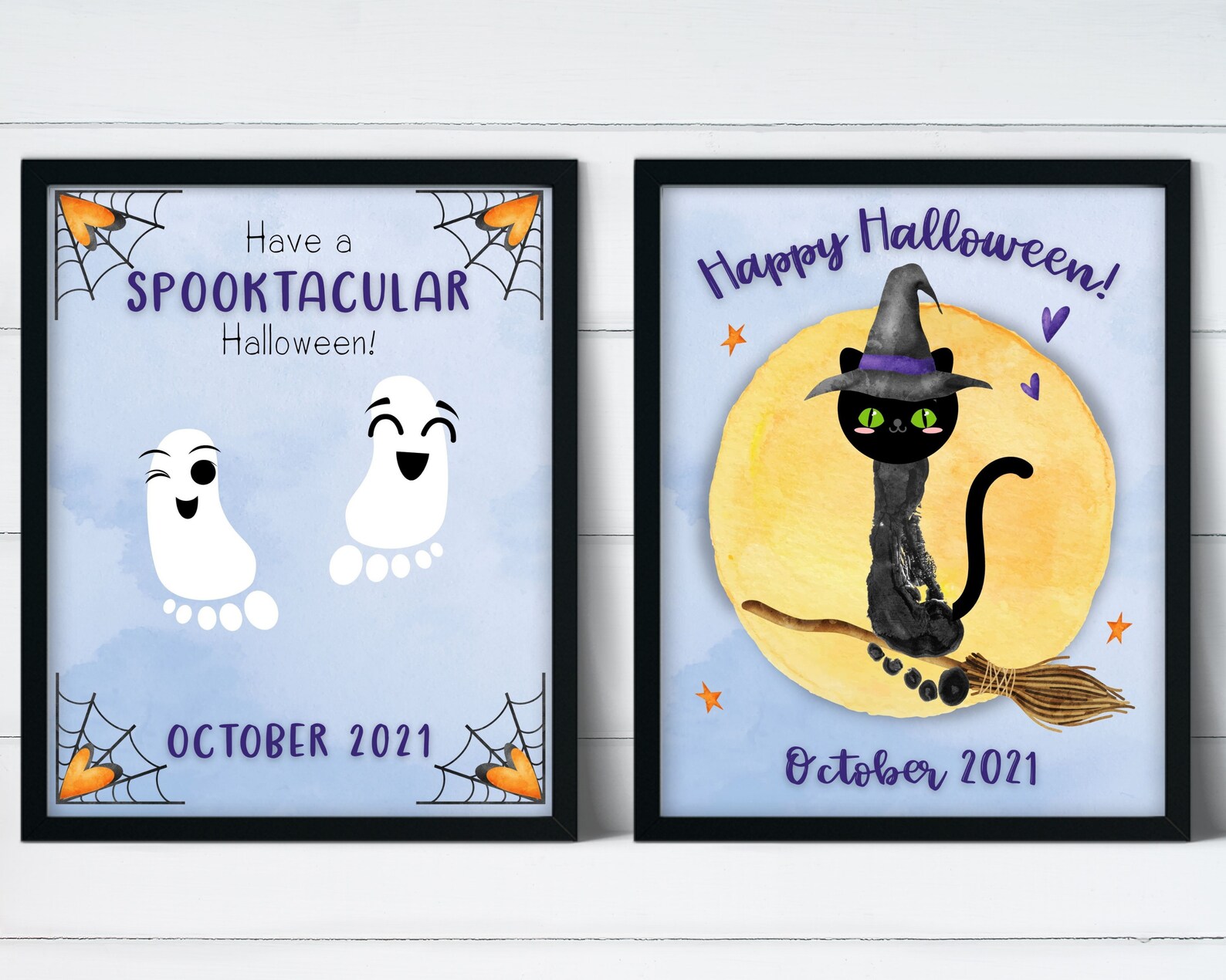 Halloween Printables for Kids Preschool Handprint Art | Etsy