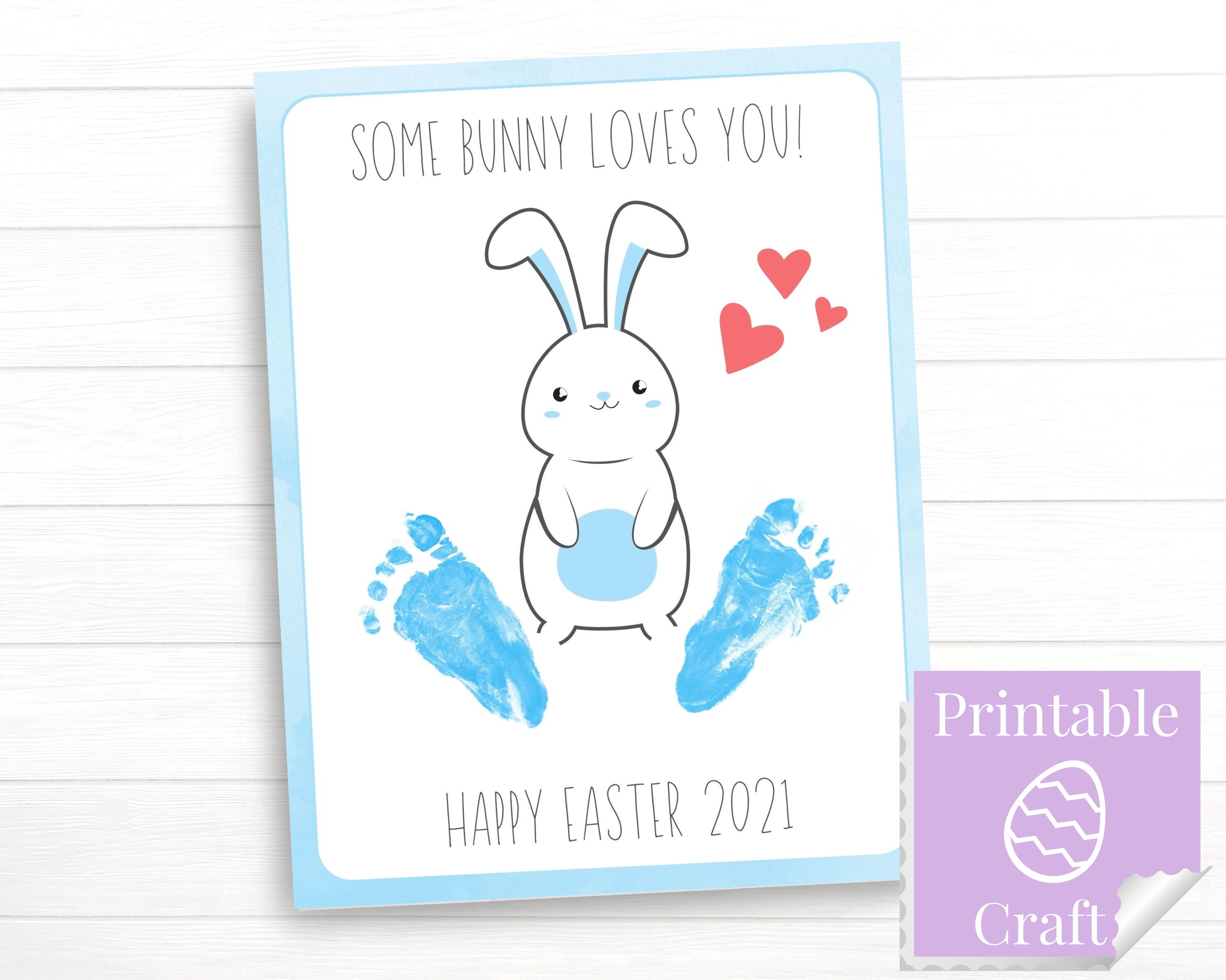 my-first-easter-boy-baby-footprint-art-some-bunny-loves-you-etsy