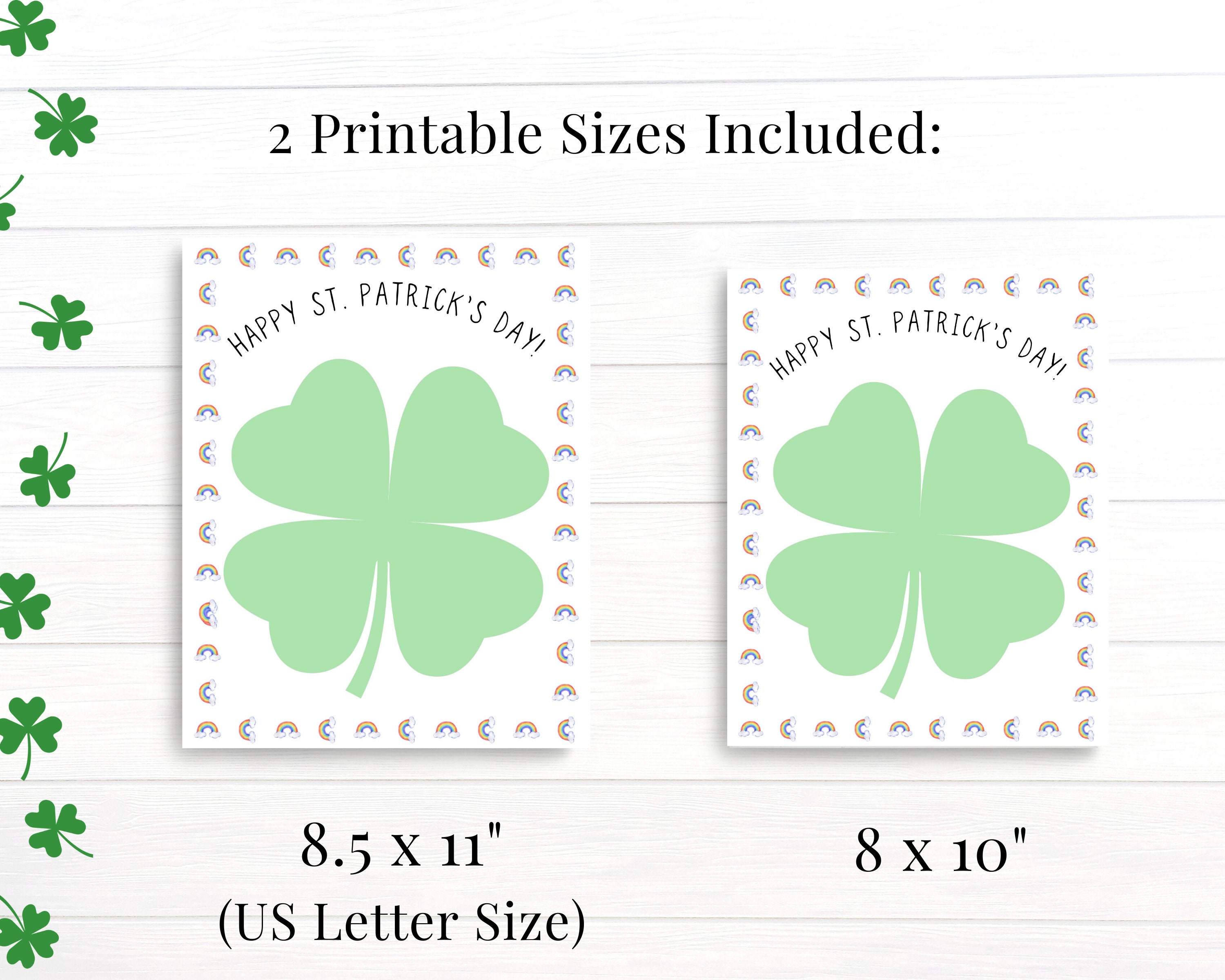 Shamrock Handprint Craft Preschool or Daycare Paint Activity - Etsy