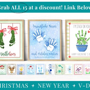 New Year Handprint Printable Craft for Kids, Finger Paint Art Activity ...