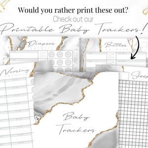 Digital Newborn Planner, GoodNotes Template Undated, Breastfeeding Mom To Be Gift, Baby Trackers image 8
