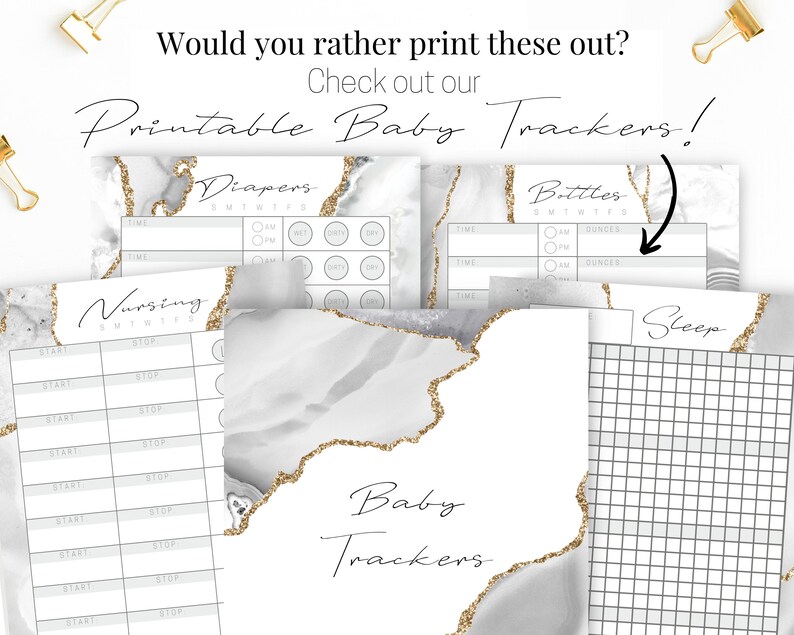 Digital Newborn Planner, GoodNotes Template Undated, Breastfeeding Mom To Be Gift, Baby Trackers image 8