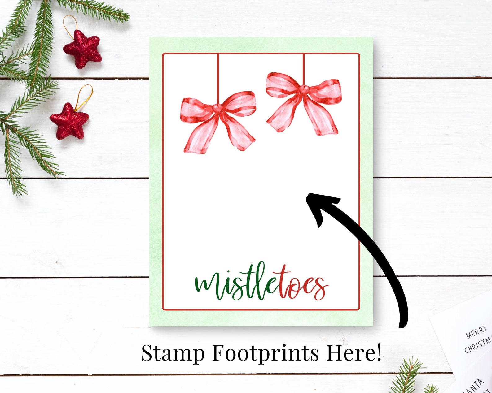 Mistletoes Printable Handmade Christmas Gift Baby or Toddler | Etsy