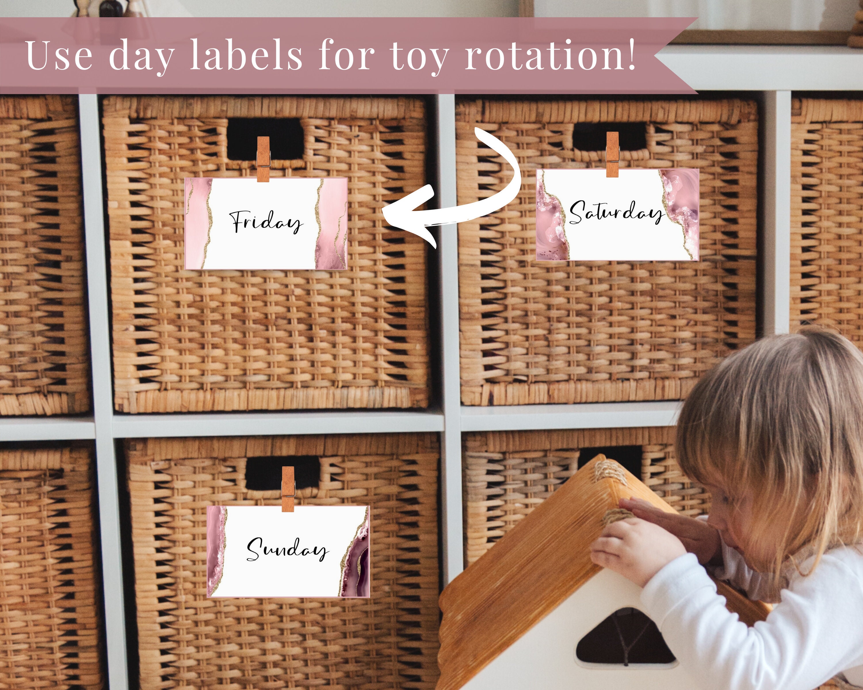 80 Printable Nursery Drawer Labels, New Mom Organization, Baby Girl ...