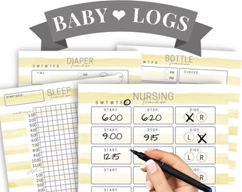 Infant Daily Log Printable Nanny Log daily Infant Care - Etsy