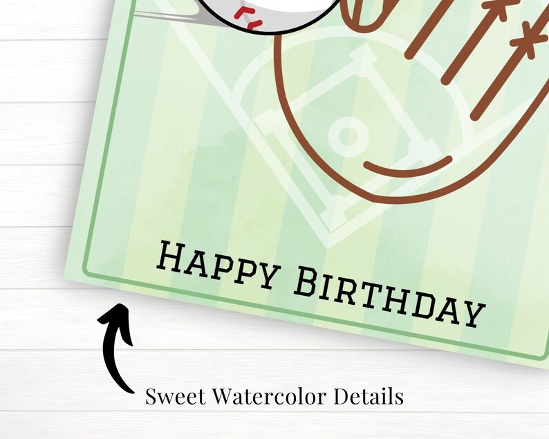Birthday Gift for Dad Printable Baseball Card From Son to - Etsy