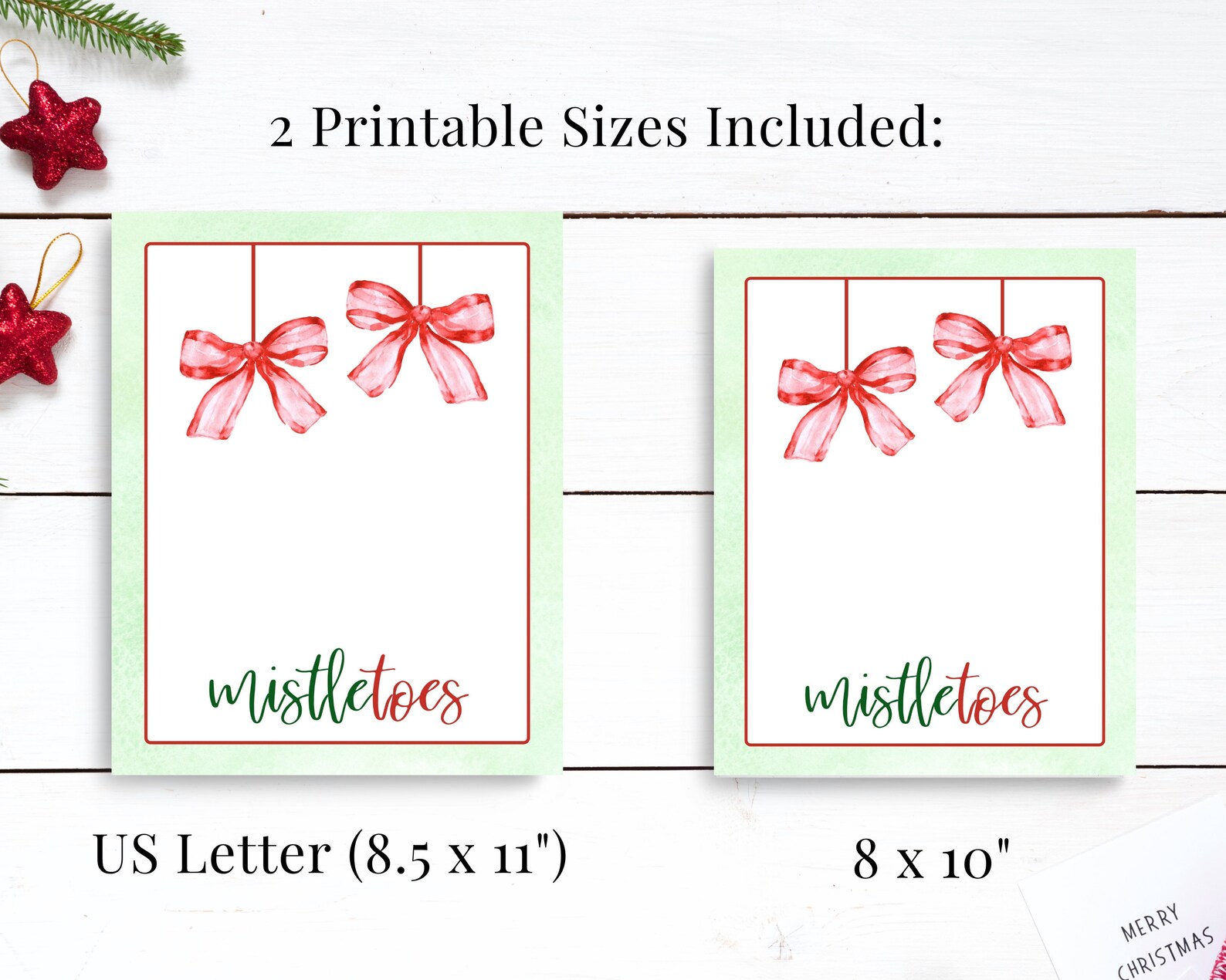 Mistletoes Printable Handmade Christmas Gift Baby or Toddler | Etsy