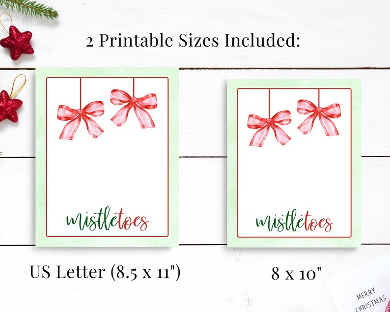 Mistletoes Printable Handmade Christmas Gift Baby or Toddler | Etsy