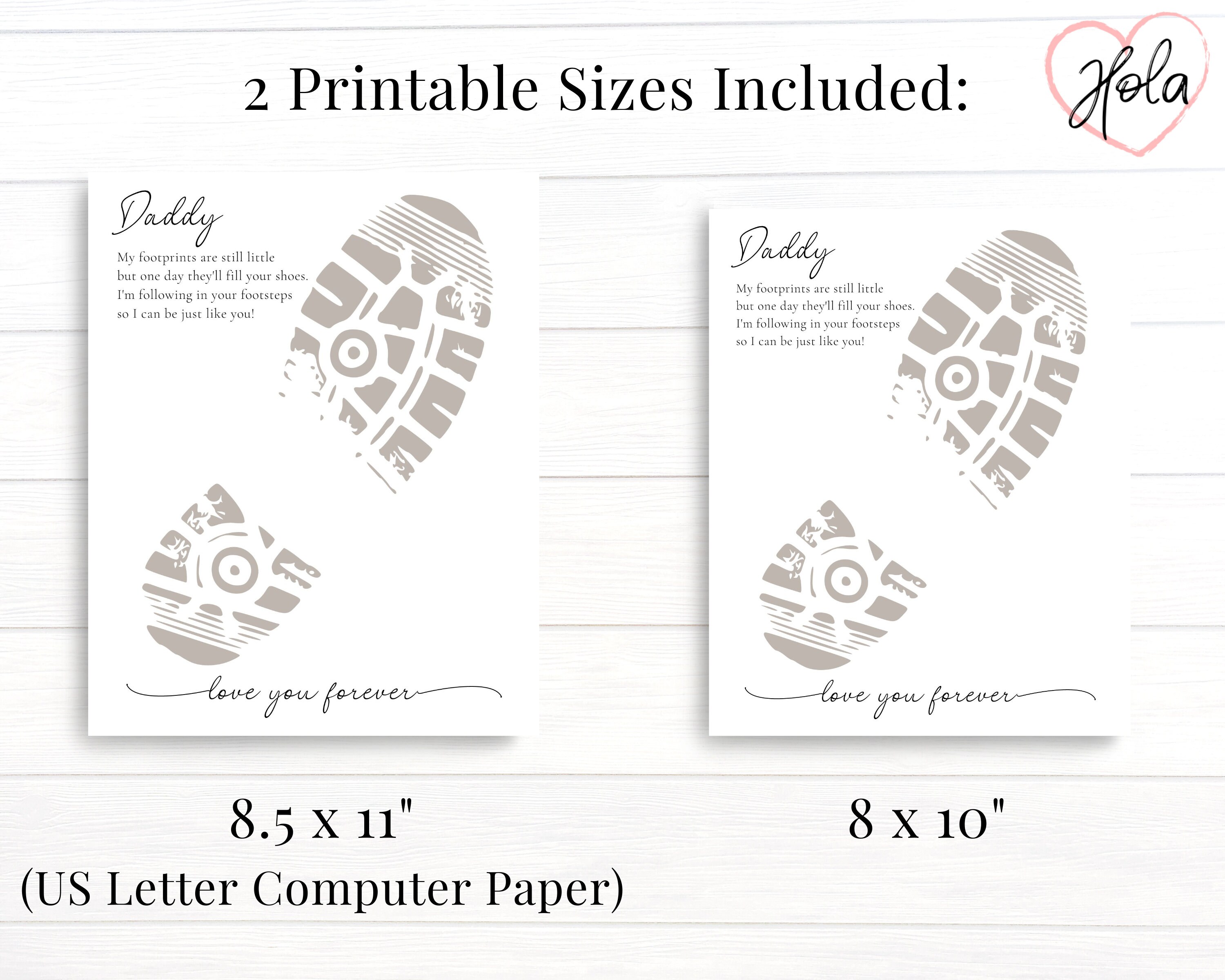 Idee regalo per il compleanno del papà, Impronta di mano del papà per la festa del papà, artigianato stampabile, regalo fai-da-te con stampa a mano per bambini per il nonno