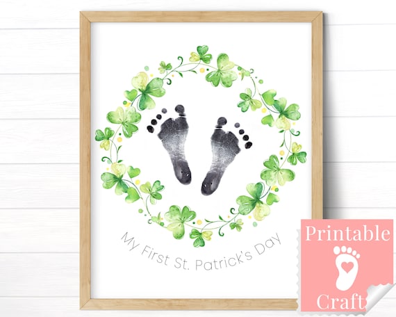 Newborn Milestone Photo Frame Kids Footprint Ink Pad Baby