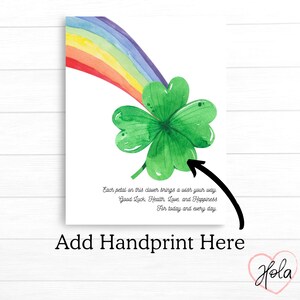 Handprint Clover for St Patricks Day, Easy Kids Arts and Crafts for ...