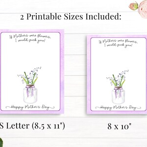 Mothers Day Crafts for Kids Printable, Preschool Gift for Mom, Handprint Flowers Bouquet, Card from Toddler, Fast Digital Download image 7