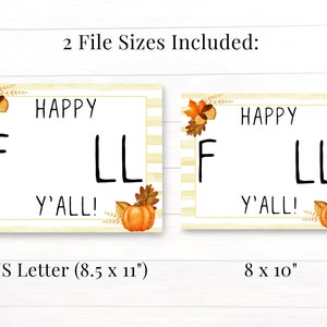 Happy Fall Y'all Handprint Sign, Preschool Activities for Autumn ...