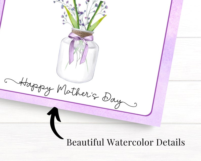 Mothers Day Crafts for Kids Printable, Preschool Gift for Mom, Handprint Flowers Bouquet, Card from Toddler, Fast Digital Download image 5