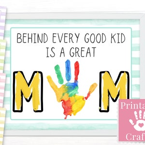 Cadeaux parfaits pour la fête des mères, des tout-petits à maman, empreintes de main imprimables pour garçon ou fille, créations personnalisées pour petits enfants