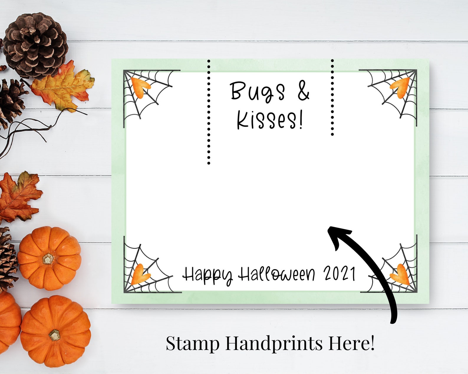 Bugs and Kisses Halloween Printable Toddler Painting | Etsy