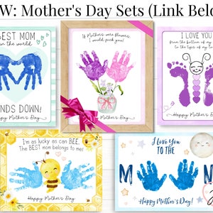 Printable Handprint Gift for Mom With Quote, Personalized Card From ...