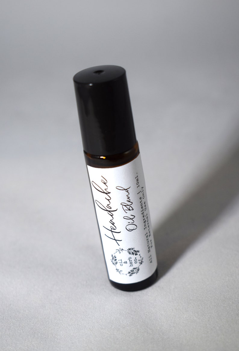 Headache Relief Blend Essential Oil Roller All Natural Pain Etsy