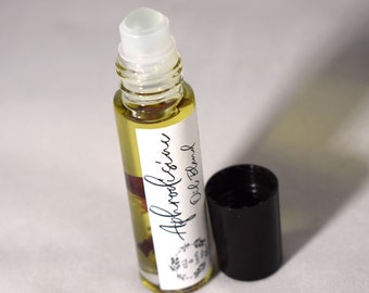Aphrodisiac Blend Essential Oil Roller Ball | Infused with Real Rosebuds | Natural Arousal | Valentines Day Gift