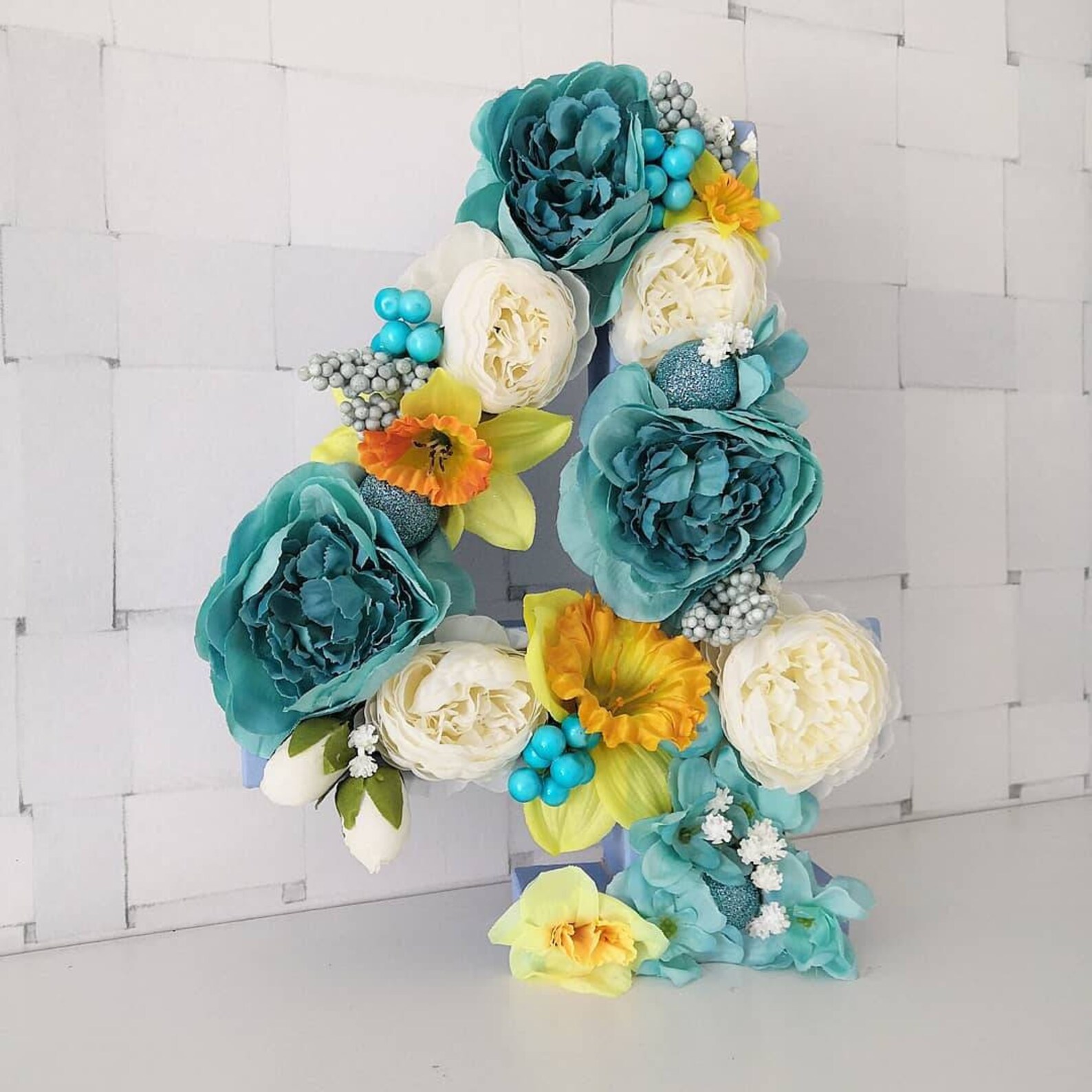 Flower Filled Numbers Party Decor First Birthday Decor Etsy UK