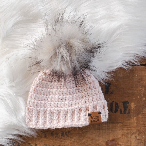 baby toques with pom pom