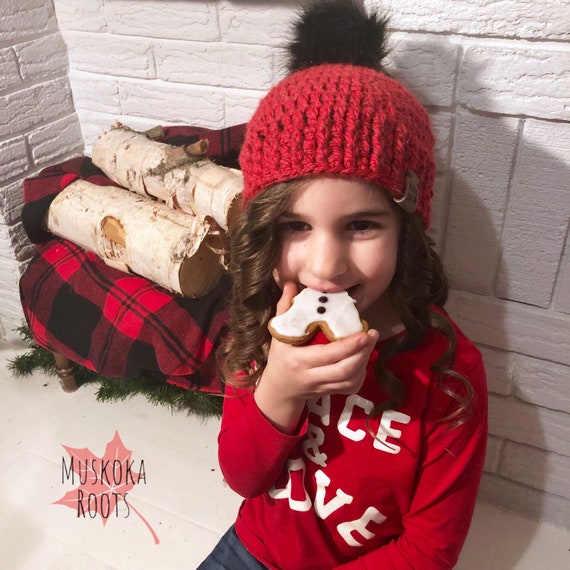 baby girl hat pom pom