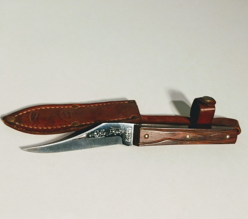 Vintage Kabar Rifle Knife 1204 With Leather Sheath Etsy