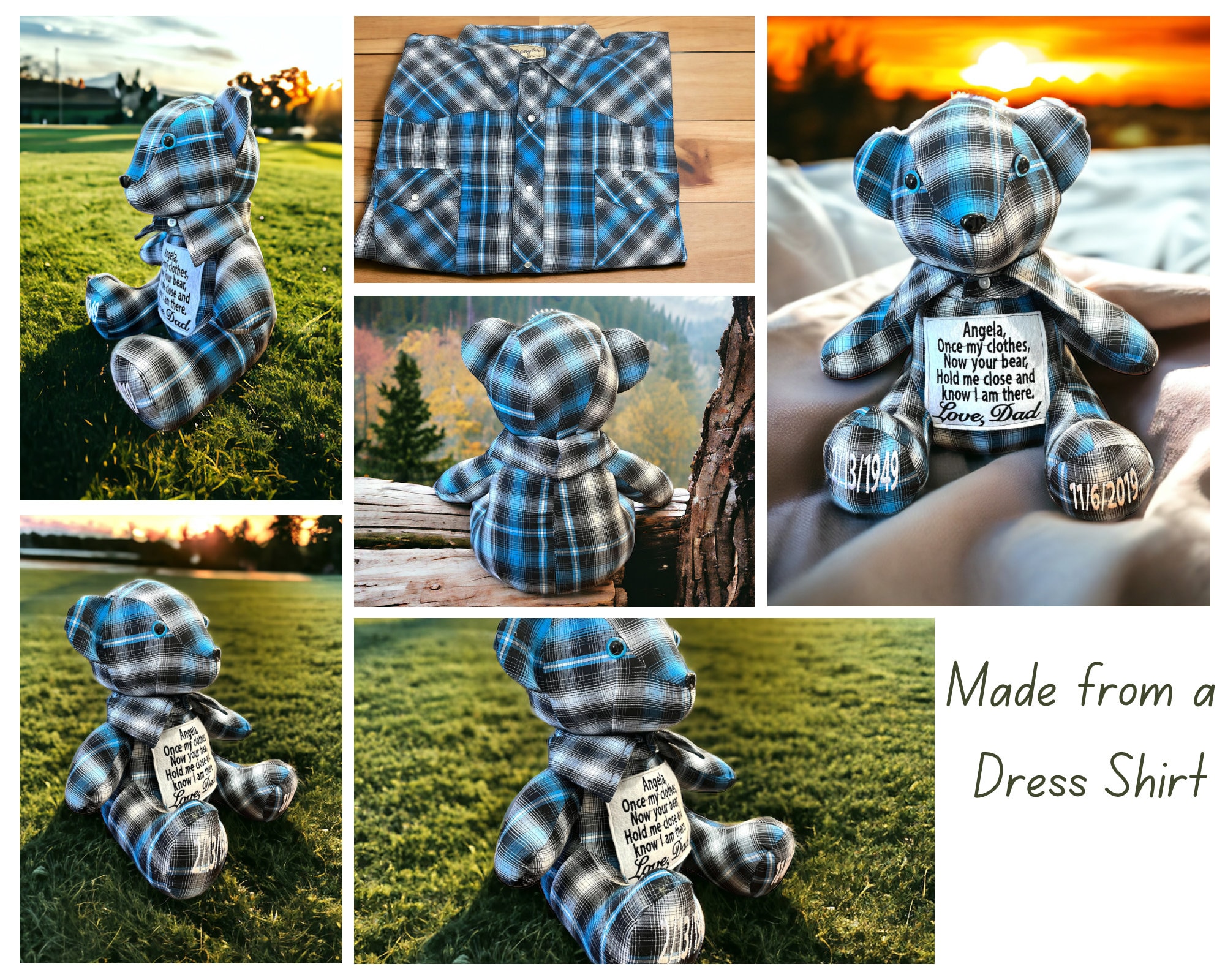 Custom Memory Bears - Made By Sew I Said