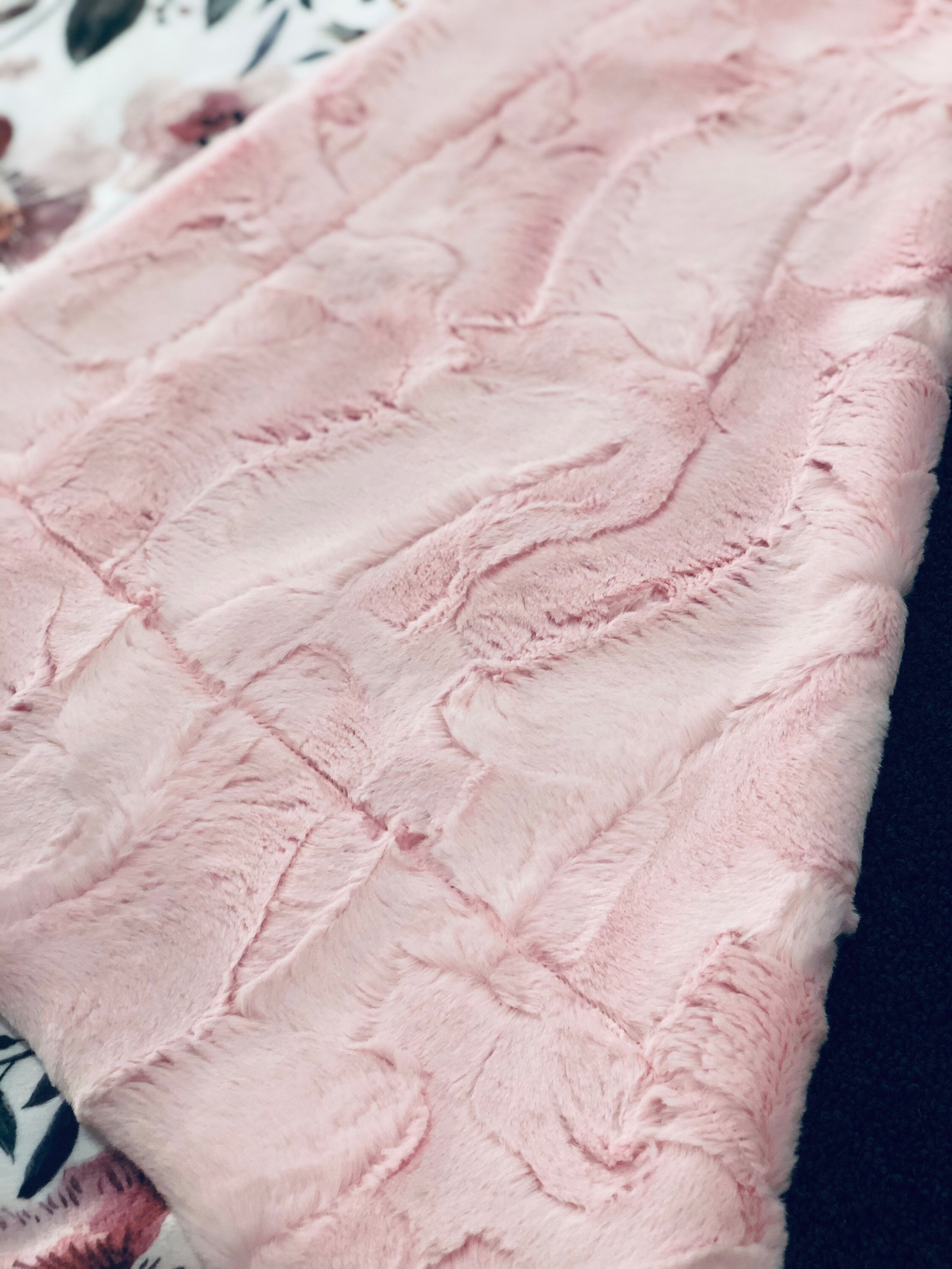 Blush Pink Hide Luxe Cuddle Minky Fabric by Shannon Fabrics | Etsy
