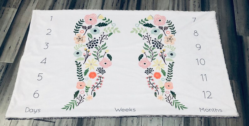 BoHo Baby Milestone Minky Blanket