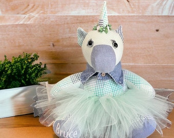 Memory Unicorn, Bereavement and Miscarriage Gift, Memorial Gift for Loss of Mother, Baby Girl Birthday Gift, Birth Stat Animal, Unique Gift