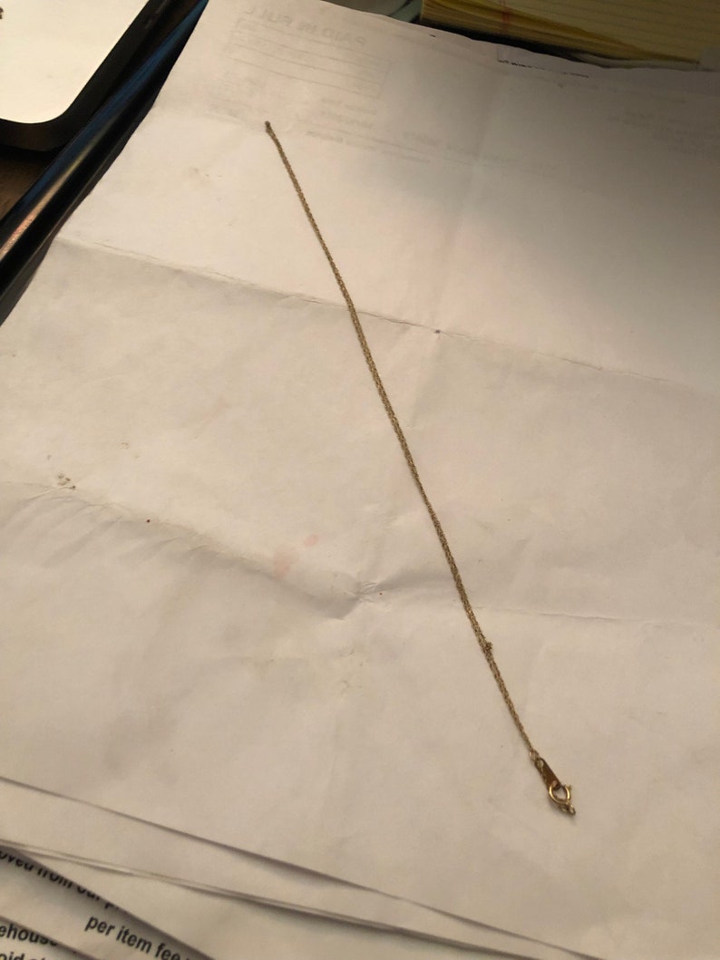 10 kt gold chain 18