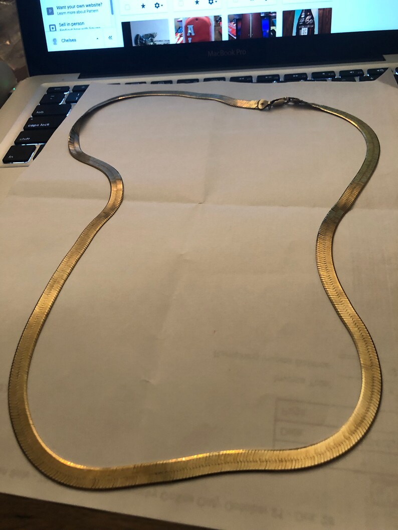 30 silver flat chain