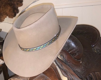 Western style hat band - ZigZag