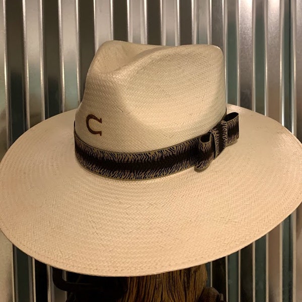 Western style hat band - Tiger Stripe