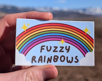 Fuzzy Rainbows Sticker || BMFS Bluegrass Music
