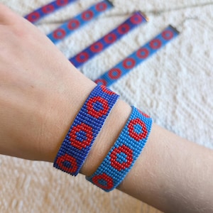 Handmade Beaded Phish Donut Bracelet