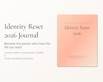 Identity Reset 2026 Journal | 21 Day Integration Practice | Digital Fillable PDF | Mindset & Habit Reset