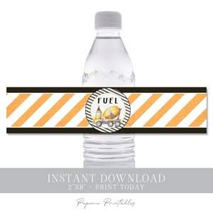 Construction Party Water Bottle Labels - Construction Party Water Bottle Wraps - Construction Party - INSTANT DOWNLOAD - #BP48 #BP50