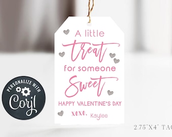 Editable Valentine's Day Favor Tags: DIY Printable Cards (Digital Download)