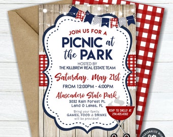 Editable Company Picnic Invitation: Client Appreciation Party (DIY Corjl) #COP01