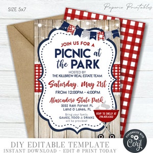 EDITABLE  Client Appreciation Party Invitation - Company Picnic Invitation - Company Picnic Invitation - Company Party - DIY Corjl - #COP01