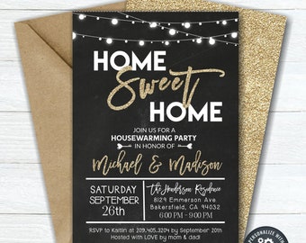 EDITABLE Housewarming Party Invitation - Housewarming Dinner Party Template - Elegant Housewarming Invitation - DIY Corjl - #HW02 - 5"x7"