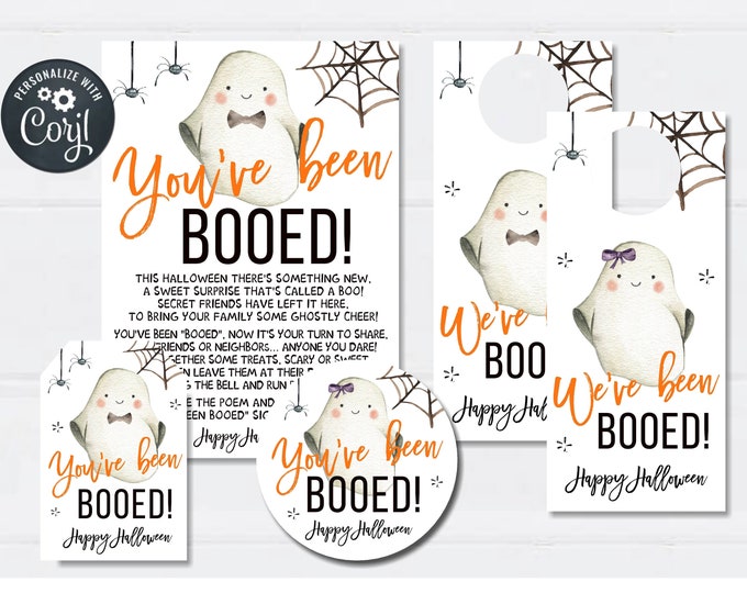Booed Signs Printable Booed Signs We've Been Booed You've Been Booed ...